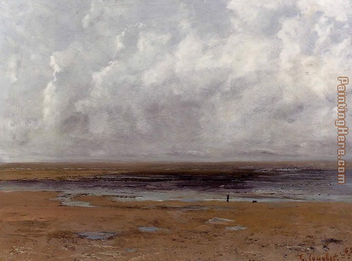 Gustave Courbet The Beach at Trouville at Low Tide
